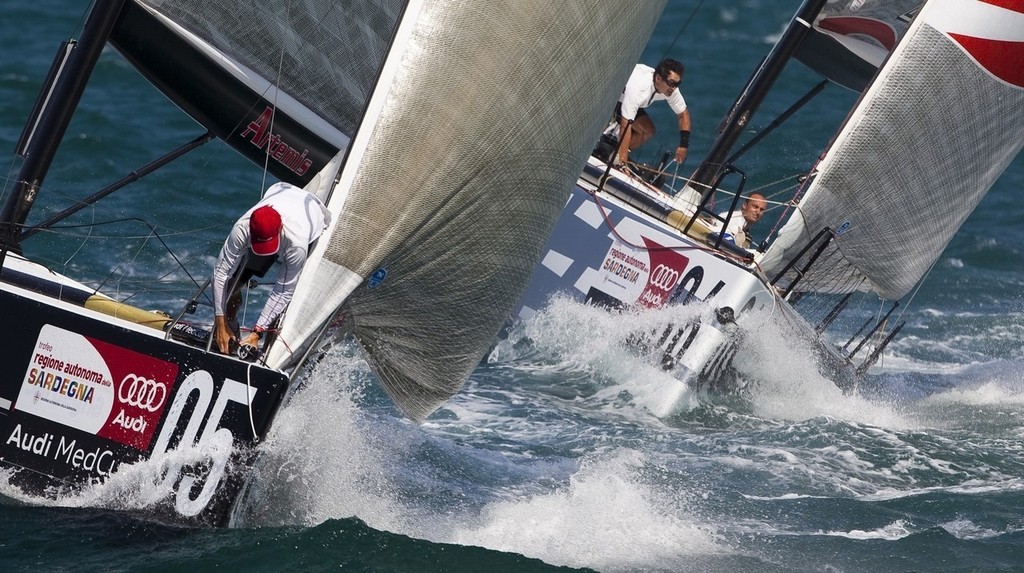 Artemis fights upwind on the Final day of the Audi MedCup © Stefano Gattini - Audi Medcup www.medcup.org